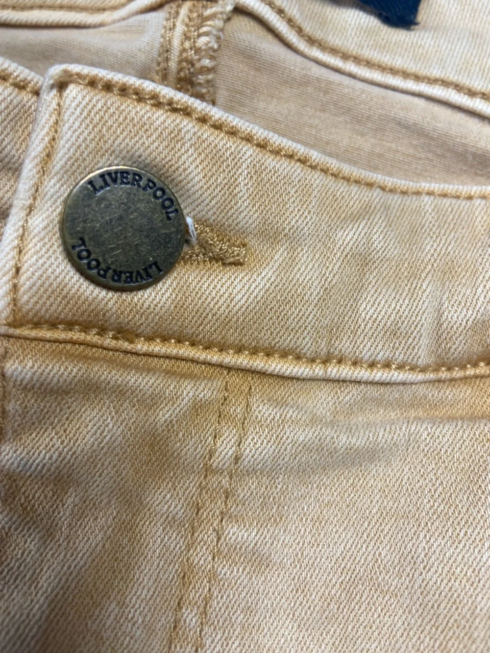 Liverpool Women’s Faded Gold Honey Hugger Ankle Jeans, Size 28/6 - Picture 4 of 14